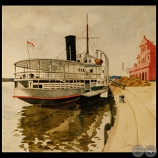 PUERTO DE ASUNCIÓN - Óleo de JUAN IGNACIO SORAZÁBAL
