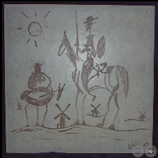 DON QUIJOTE - Obra de Lutgard María Van Dyck - Año 2004