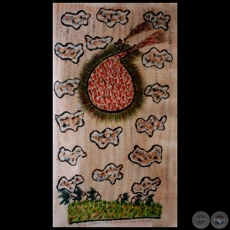 DIBUJO INDÍGENA 31 - Obra de OGWA FLORES - Colección GRUPO LIEBIG