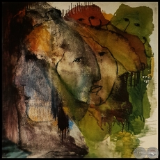 ROSTROS Y MANCHAS, 1989 - Técnica mixta de OLGA BLINDER