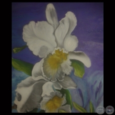 ORQUÍDEA BLANCA, 2013 - Obra de AIDA DE LÓPEZ DE FILIPPIS