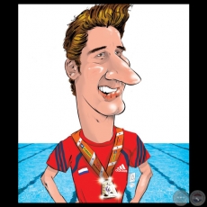 BENJAMIN HOCKIN - Caricatura de ENZO PERTILE