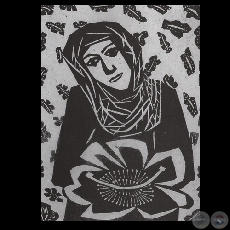 SERIE PASIONARIA, 1986 - Xilografía de MIGUELA VERA