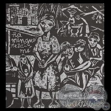 LA MINGUÉ RETAMÍ, 1964 - Xilografía de MIGUELA VERA