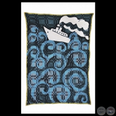 LA NAVE VA - Acrílico sobre una frazada de FELICIANO CENTURIÓN