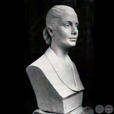 EVITA PERÓN. Circa 1948 - Modelado de HERMANN GUGGIARI