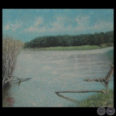 ARROYO TAPIRACUAI, 1985 - Óleo sobre lienzo de HÉCTOR BLAS RUIZ
