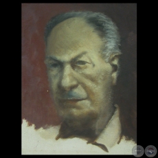 AUTORRETRATO, 1984 - Óleo sobre lienzo de HÉCTOR BLAS RUIZ