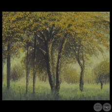 BOSQUE AMARILLO, 1995 - Óleo sobre lienzo de HÉCTOR BLAS RUIZ