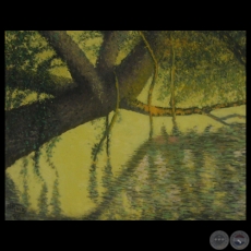 SAUCE LLORÓN, 1996 - Óleo sobre lienzo de HÉCTOR BLAS RUIZ