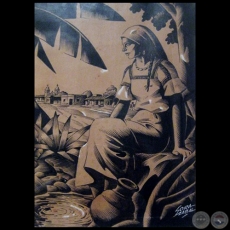 DIBUJO 4 - Obra de JUAN IGNACIO SORAZÁBAL - Colección GRUPO LIEBIG