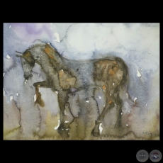 SERIE CABALLOS - Acuarelas de MARIELA MONGES ARÉJOLA