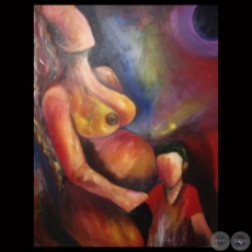 SERIE TRATA DE PERSONAS..., 2011 - Técnica mixta de MERLINA MENDOZA