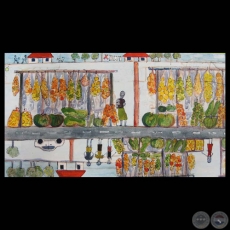 FRUIT STANDS ALONG RUTA 2, 2006 - Obra de Miriam Rudolph