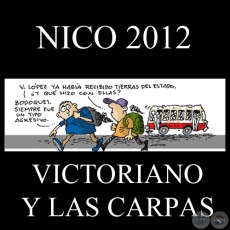 VICTORIANO…EL COMPA DE BANANO (LEDESMA), 2012 - Humor gráfico de NICO