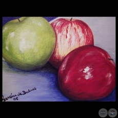 MANZANAS - Acrílico sobre lienzo de OSVALDINA SERVIÁN