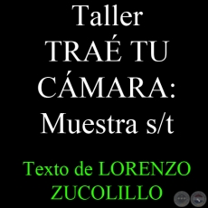 Taller TRAÉ TU CÁMARA: Muestra s/t, 2011 - Texto de LORENZO ZUCOLILLO