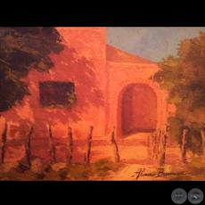 LA CASA DE DOÑA JERÓNIMA - Óleo de ALICIA BRAVARD