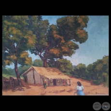 RANCHO CAMPESINO - Óleo de ALICIA BRAVARD