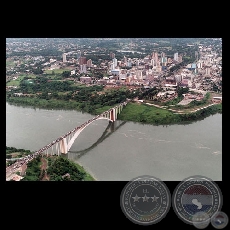 CIUDAD DEL ESTE Y PUENTE DE LA AMISTAD - Fotografa  de FERNANDO ALLEN