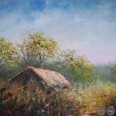 CHACO, 1991 - Óleo sobre lienzo de AMALIA WAGENER