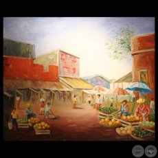 EL MERCADO, 2011 - Óleo de AMALIA WAGENER