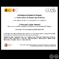 ¿Y BOS QUÉ? ¿AGUA NTAMOS? - Exposición de arte - Año 2009