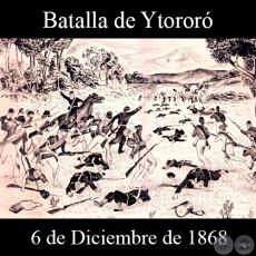 BATALLA DE YTORÖRÖ - 6 DE DICIEMBRE DE 1868 - Dibujo de WALTER BONIFAZI