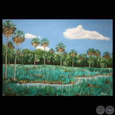 PAISAJE CHAQUEÑO (Óleo de BEATRIZ FERREIRA DE GREENWOOD)