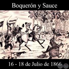 BOQUERON Y SAUCE - 16 - 18 DE JULIO DE 1866 - Dibujo de WALTER BONIFAZI
