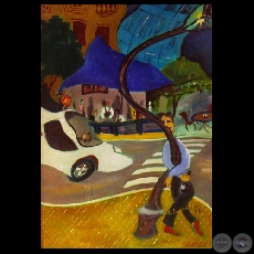 ABRAZADO A ELLA - Obra de Federico Caballero - Año 2005