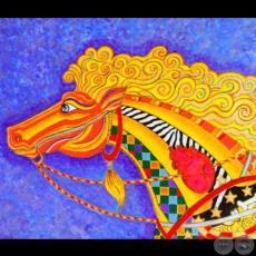 CABALLO DE LA LUZ, 2013 (DETALLE) - Técnica mixta de MELVIN ROLDAN