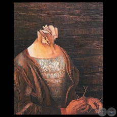 AUTORRETRATO, 1978 - Xilopintura de CARLOS COLOMBINO