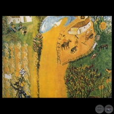 EL CUIDADOR DEL RANCHO, 1976 - Óleo de CARLOS FEDERICO REYES