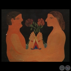 LA FAMILIA, 1992 - Óleo de CARLOS FEDERICO REYES