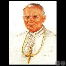 RETRATO DE JUAN PABLO II - Obra de CARMEN BOGADO DE TUMA