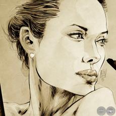 ANGELINA JOLIE - Ilustración de ENZO PERTILE
