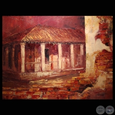 CASA DEL GOBERNADOR, 2011 - Óleo de CRISTINA CABAÑAS