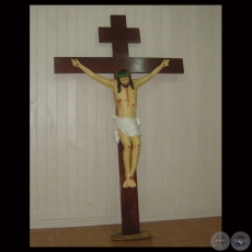 CRISTO CRUCIFICADO - Tallado en madera de ELÍAS ORREGO PÁEZ