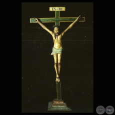 CRUCIFIJO - TALLA FRANCISCANA, Siglo XVIII (Colección JORGE GROSS BROWN)