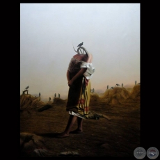CUERVOS - SERIE 1870, 2012 - Óleo de EMMANUEL FRETES ROY
