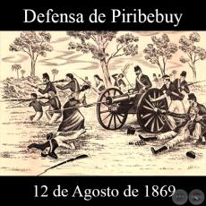 BATALLA DE PIRIBEBUY - 12 DE AGOSTO DE 1869 - Dibujo de WALTER BONIFAZI