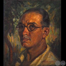 AUTORRETRATO - Óleo de MODESTO DELGADO RODAS