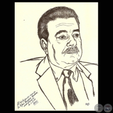 LA REBELIÓN DE LOS ESCARABAJOS - EFRAÍN ENRÍQUEZ GAMÓN - Retrato por FIORELLO BOTTI - Año 2001