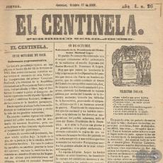 EL CENTINELA Nº 26 PERIÓDICO SERIO..JOCOSO, ASUNCIÓN, OCTUBRE 17 de 1867