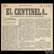 EL CENTINELA N 30 PERIDICO SERIO..JOCOSO, ASUNCIN, NOVIEMBRE 14 de 1867