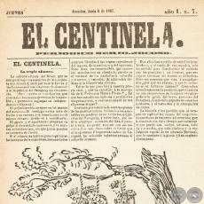 EL CENTINELA Nº 7 PERIÓDICO SERIO..JOCOSO, ASUNCIÓN, JUNIO 6 de 1867