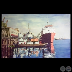 PUERTO DE ASUNCIÓN - Acuarela de EMILI APARICI