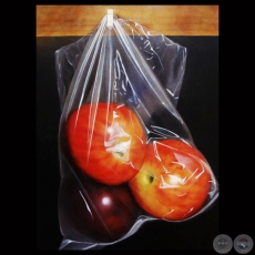 MANZANAS (TRANSPARENCIAS), 2010 - Óleo de EMMANUEL FRETES ROY