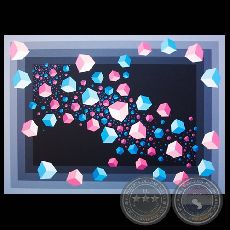 VIBRACIONES ESPACIO - TEMPORALES VHQ 881711, 1988 - Obra de ENRIQUE CAREAGA